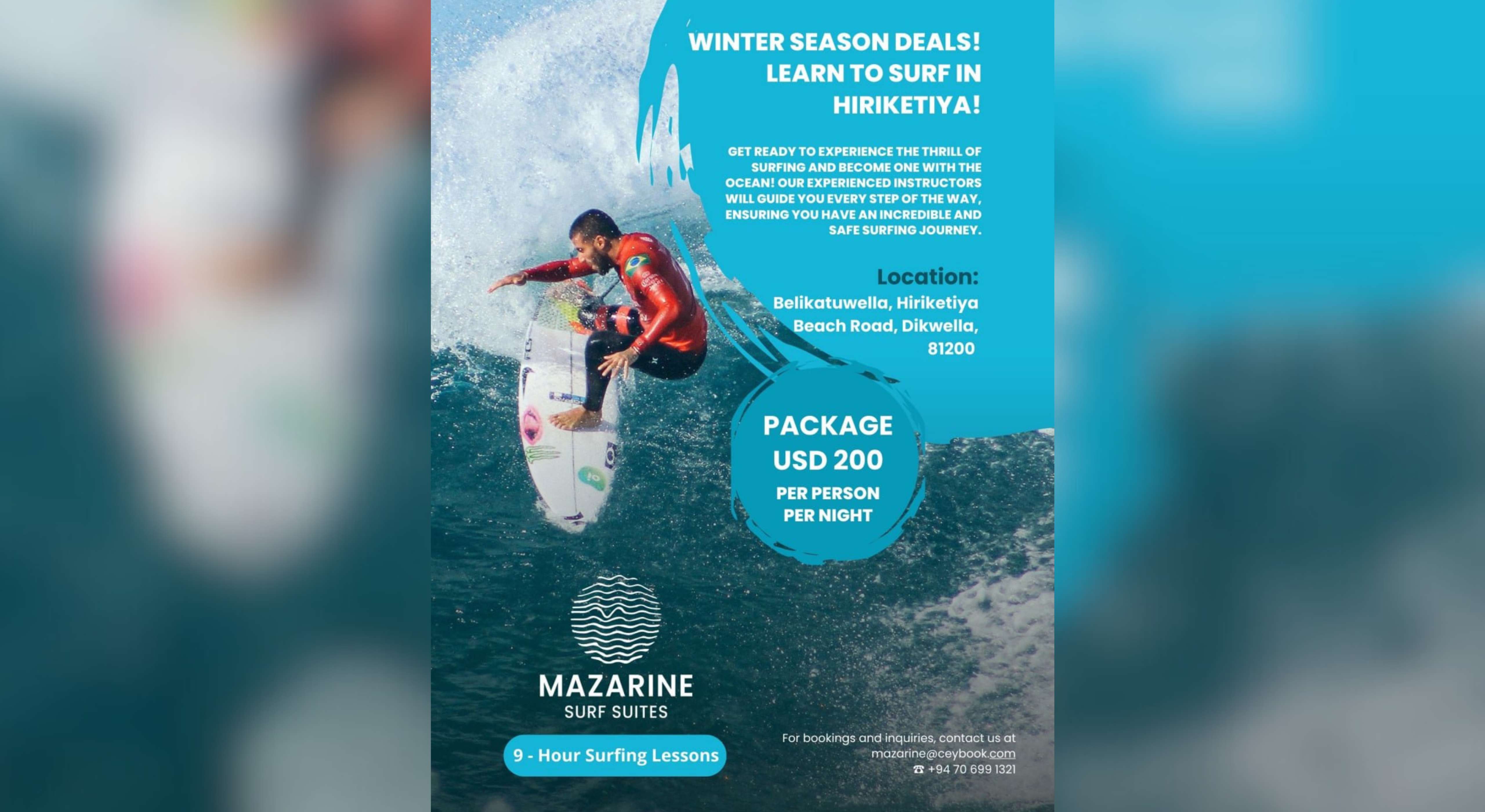 Image of Mazarine Surf Package 